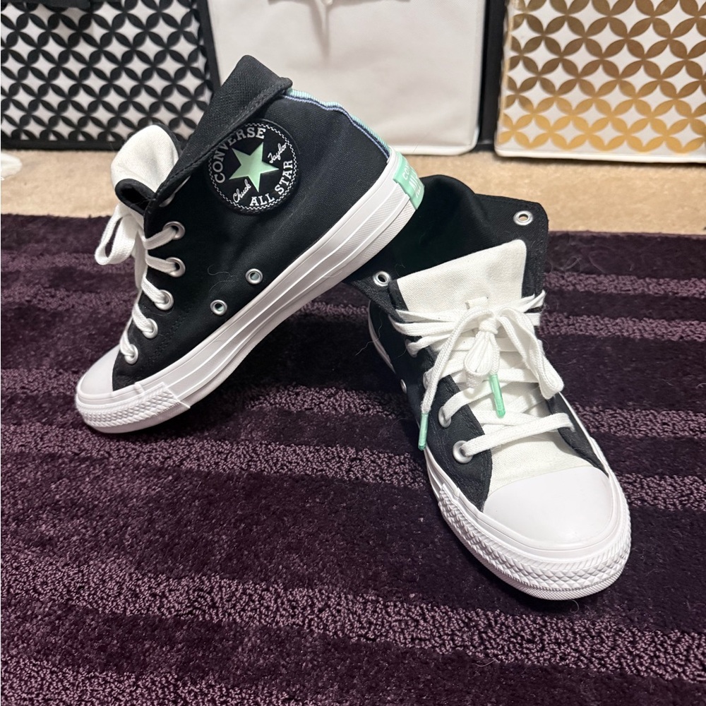Converse Black and White High-Top Sneakers